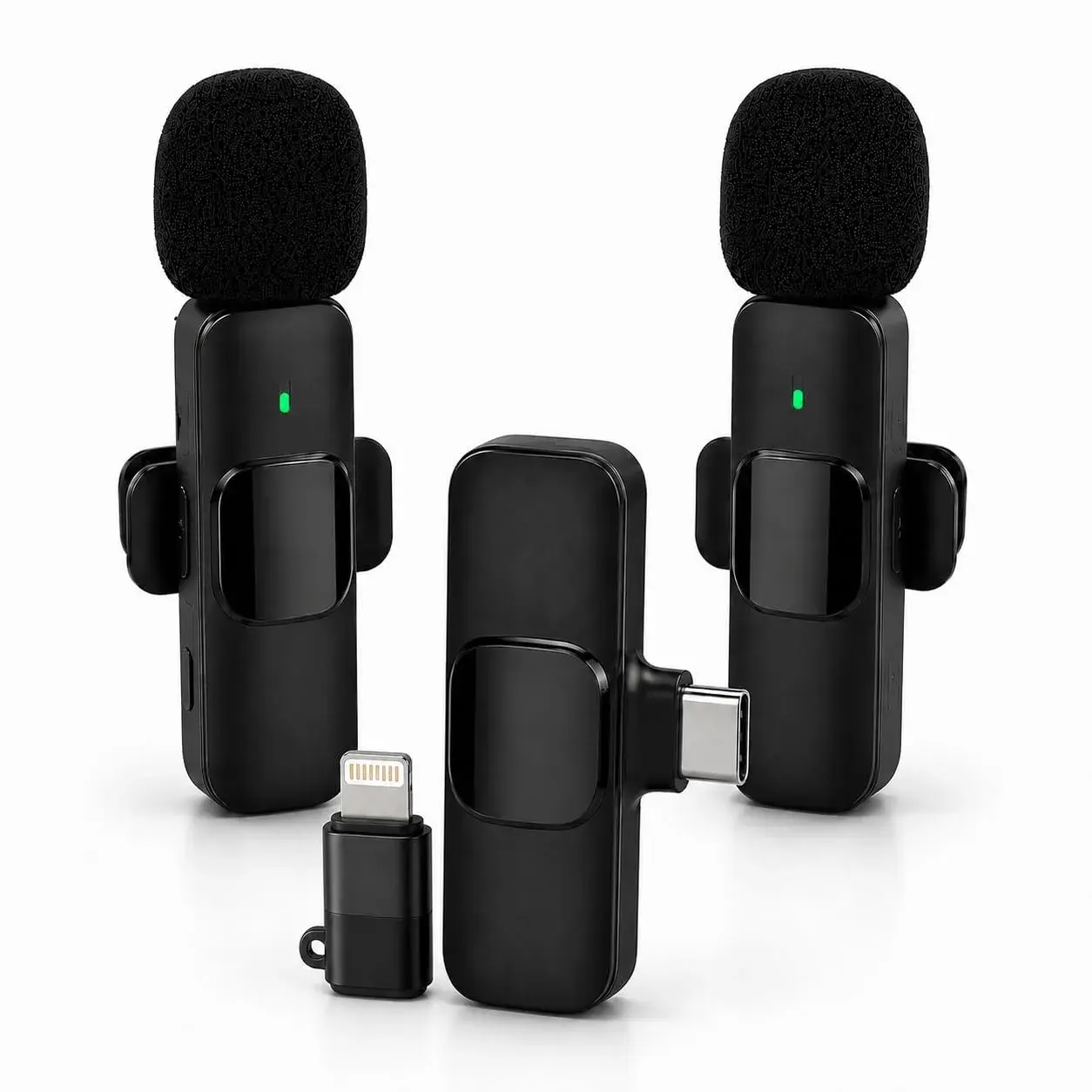 Micrófono Inalámbrico de Solapa K9 (Dual / 2 en 1 para Celular)