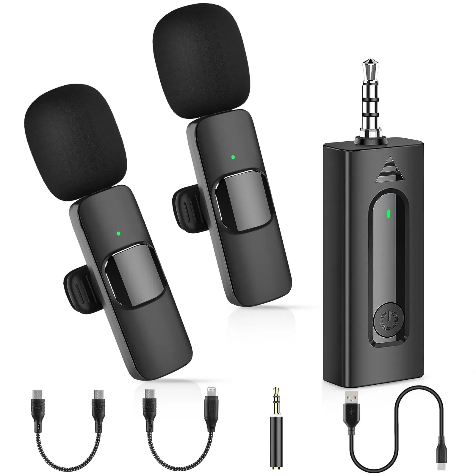 Micrófono de Solapa Inalámbrico (Wireless Lavalier Microphone) para Celular