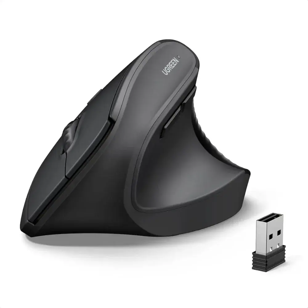 Mouse Ergonómico Vertical Inalámbrico Dual-Mode (Bluetooth + 2.4G)