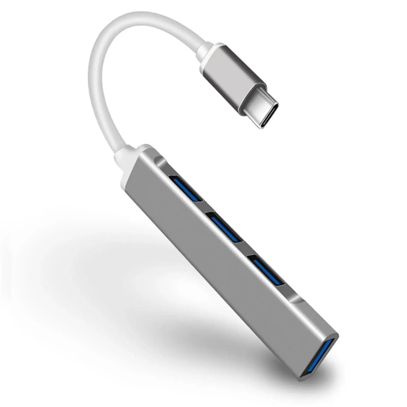 Hub Adaptador Multipuerto USB Tipo C a USB 3.0 (Diseño Compacto y Elegante)