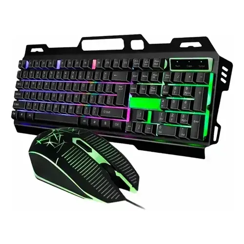 Kit Gamer Teclado y Mouse CMK-198 Retroiluminado RGB (USB)