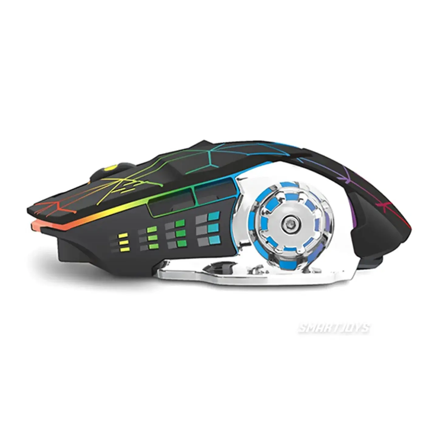 Mouse Gamer Inalámbrico Recargable Jertech Nasus W200 (Tecnología Chroma RGB)