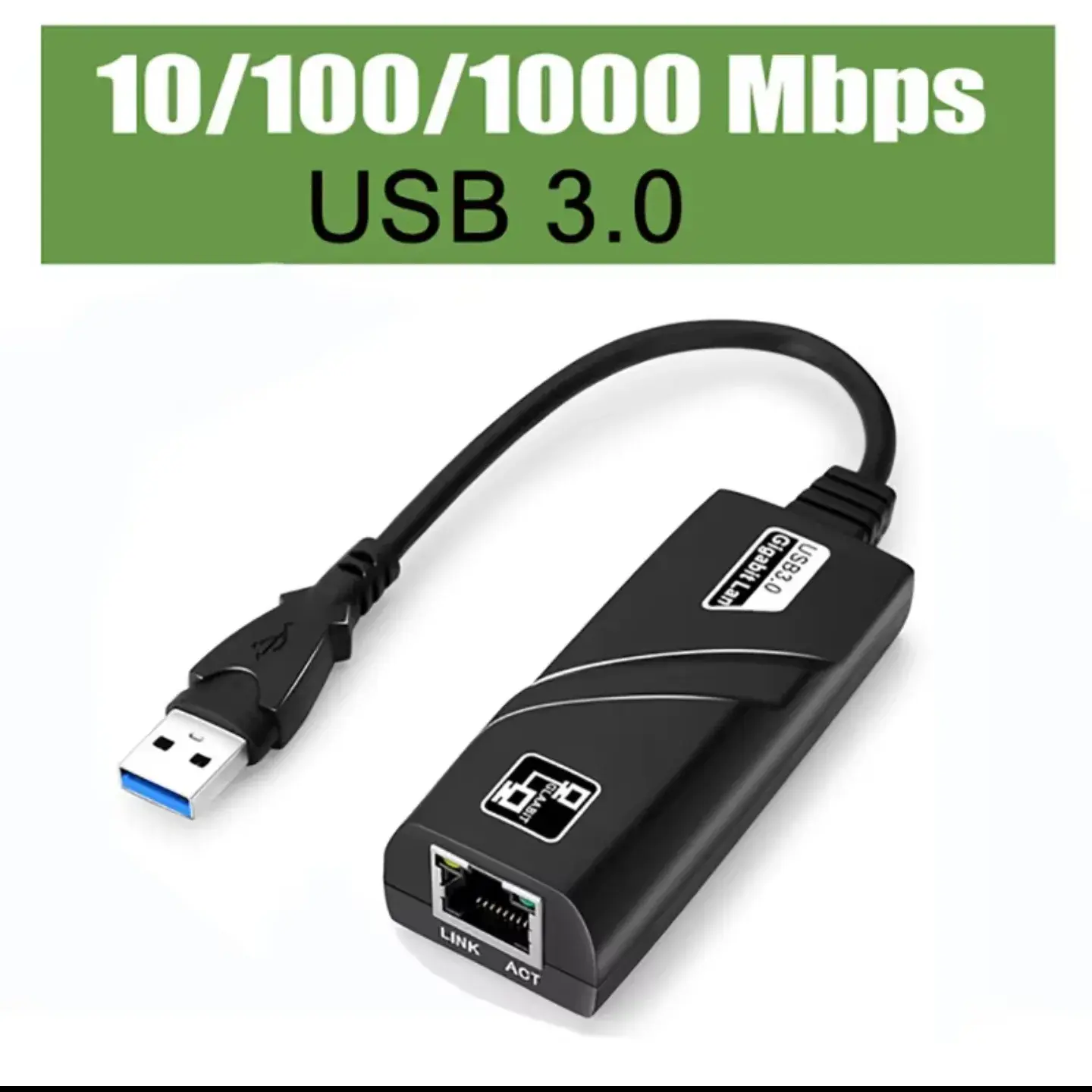 Adaptador de Red Ethernet Gigabit USB 3.0 y Tipo-C 3.1 (10/100/1000 Mbps)