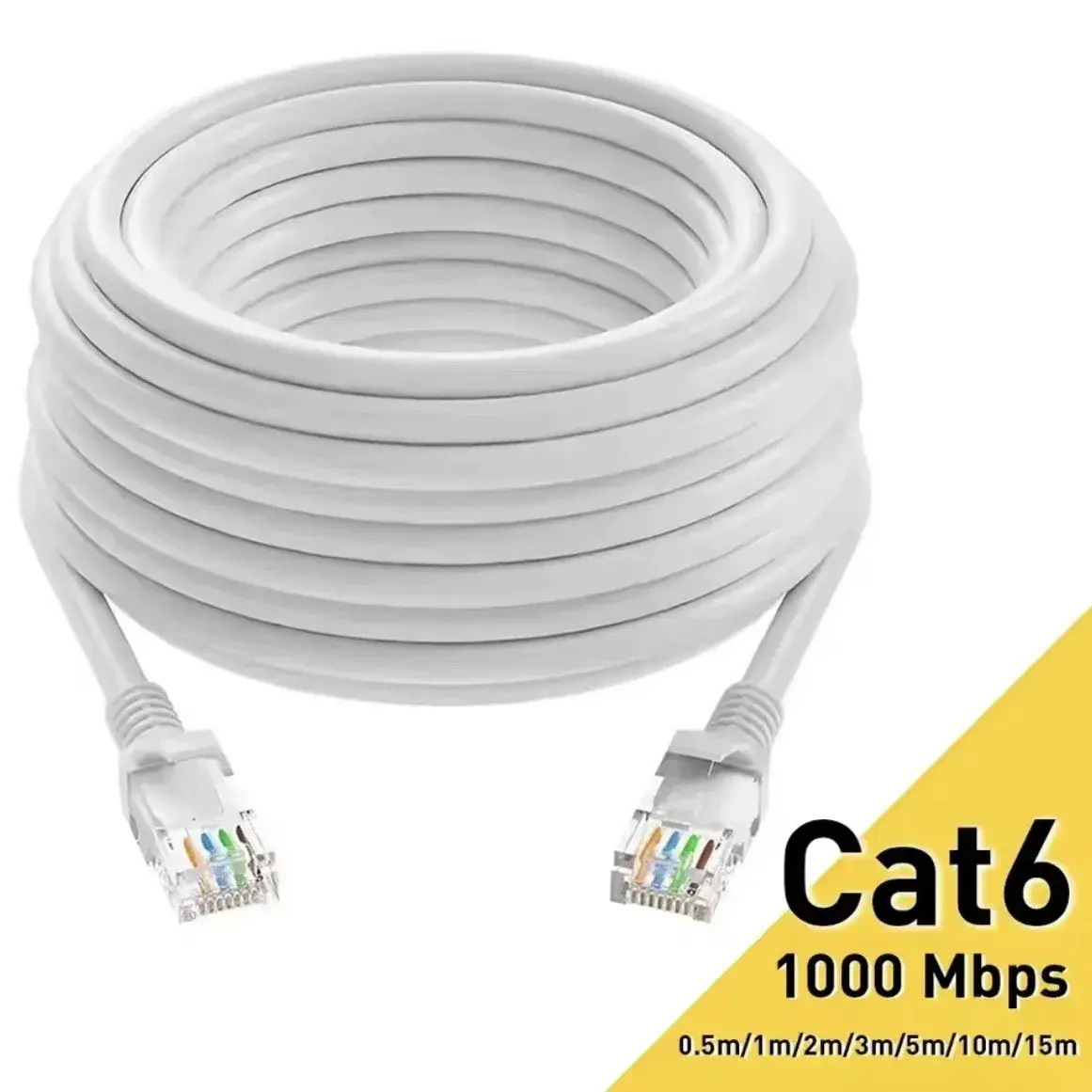 Cable de Red Ethernet RJ45 Categoría 6 (CAT6) - 10 Metros
